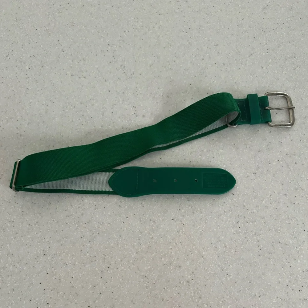 Adidas ADJUSTABLE ELASTIC BASEBALL BELT! Youth 18” - 32”. Green. Softball.